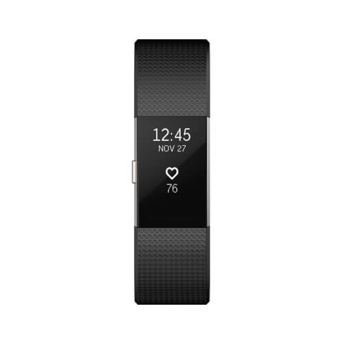 Pulsera Cuantificadora Fitbit Charge 2 Plata 17cm-20cm | Quonty.com | FB407SBKL-EU