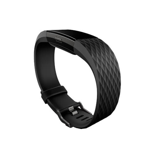 Pulsera Cuantificadora Fitbit Charge 2 Negro Metal 14cm-17cm | Quonty.com | FB407GMBKS-EU