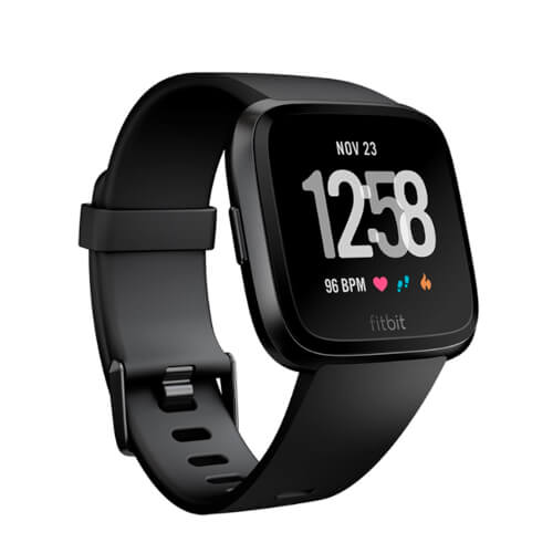 Reloj Inteligente Fitbit Versa Smartwatch Aluminio Negro | Quonty.com | FB505GMBK-EU