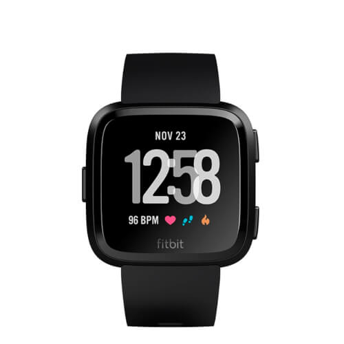 Reloj Inteligente Fitbit Versa Smartwatch Aluminio Negro | Quonty.com | FB505GMBK-EU