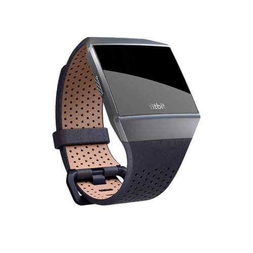 Fitbit Ionic Correa De Cuero Perrforado Horween Azul 14-17cm | Quonty.com | FB164LBNVS