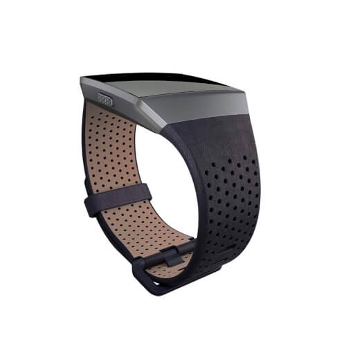 Fitbit Ionic Correa De Cuero Perrforado Horween Azul 14-17cm | Quonty.com | FB164LBNVS