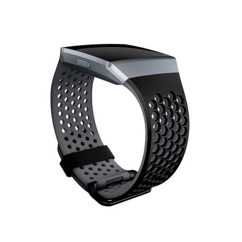 Fitbit Ionic Correa Deportiva Color Nego-Gris 17cm-20.6cm | Quonty.com | FB164SBBKL