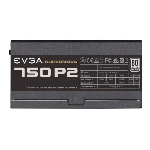 Fuente Alimentacion Evga Supernova 750 P2, 80+ Platinum 750w | Quonty.com | 220-P2-0750-X2