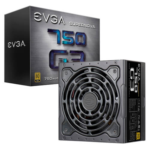 Fuente Alimentacion Evga Supernova 750 G3, 80 Plus Gold 750w | Quonty.com | 220-G3-0750-X2