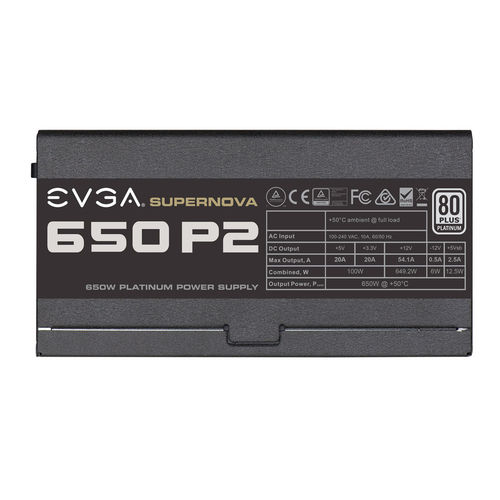 Fuente Alimentacion Evga 650 P2 80+ Platinum 650w Modular | Quonty.com | 220-P2-0650-X2