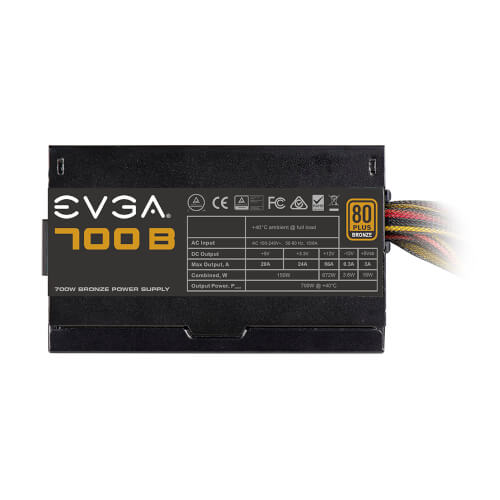 Fuente Alimentacion Evga 700 B1, 80+ Bronze 700w | Quonty.com | 100-B1-0700-K2