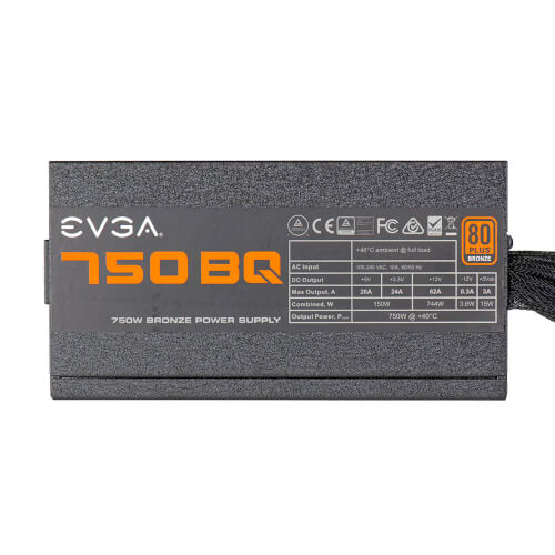 Fuente Alimentacion Evga 750 Bq, 80+ Bronze 750w | Quonty.com | 110-BQ-0750-V2