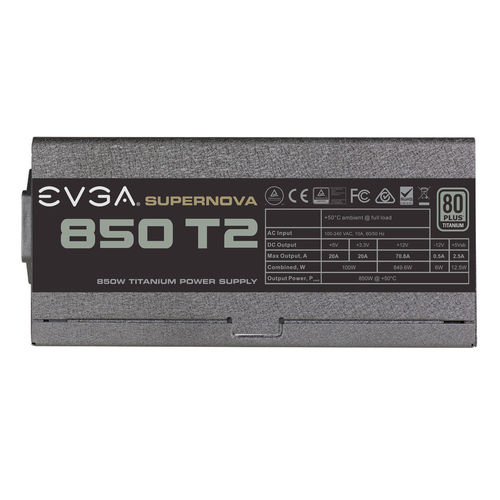 Fuente Alimentacion Evga 850 T2 80+ Titanium 850w Modular | Quonty.com | 220-T2-0850-X2