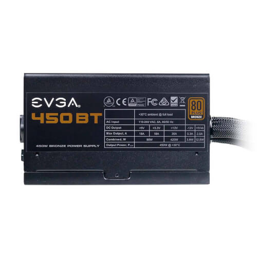 Fuente Alimentacion Evga 450 Bt, 80+ Bronze 450w | Quonty.com | 100-BT-0450-K2