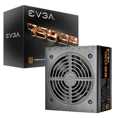 Fuente Alimentacion Evga 750 B3, 80 Plus Bronze 750w | Quonty.com | 220-B3-0750-V2