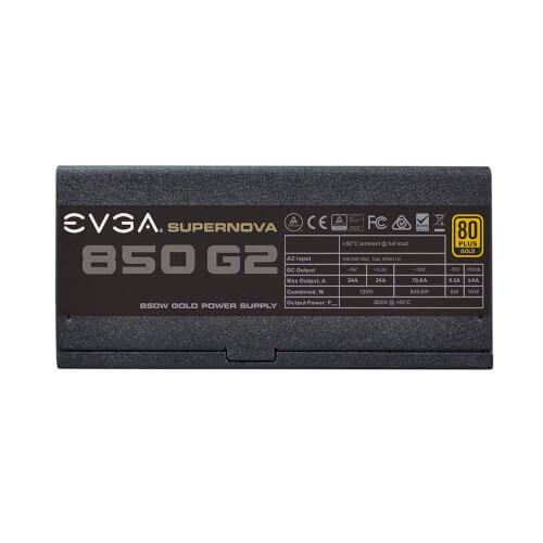 Fuente Alimentacion Evga Supernova 850 G1+, 80 Plus Gold 850 | Quonty.com | 120-GP-0850-X2