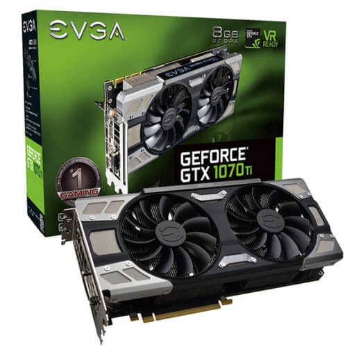 Vga Evga Geforce Gtx 1070 Ti Ftw Ultra Silent Gaming | Quonty.com | 08G-P4-6678-KR