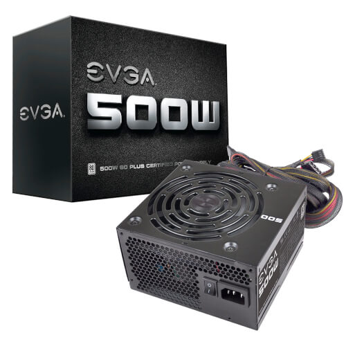 Fuente Alimentacion Evga 500 W1, 80+ White 500w | Quonty.com | 100-W1-0500-K2