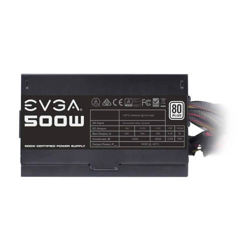 Fuente Alimentacion Evga 500 W1, 80+ White 500w | Quonty.com | 100-W1-0500-K2