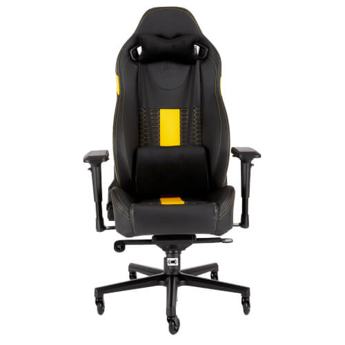 Silla Corsair Gaming T2 Road Warrior Negra/Amarilla | Quonty.com | CF-9010010-WW