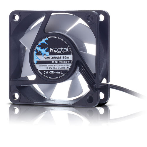 Ventilador 6cm Fractal Caja Silent Series R3 | Quonty.com | FD-FAN-SSR3-60-WT
