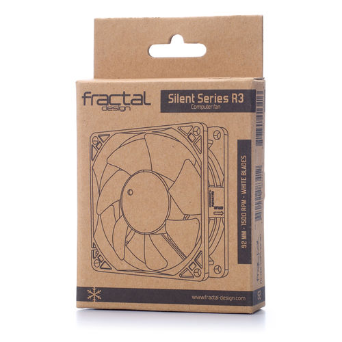 Ventilador 9cm Fractal Caja Silent Series R3 | Quonty.com | FD-FAN-SSR3-92-WT