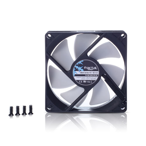 Ventilador 9cm Fractal Caja Silent Series R3 | Quonty.com | FD-FAN-SSR3-92-WT