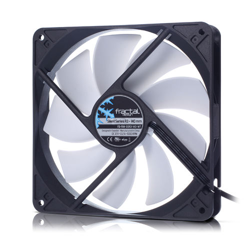 Ventilador 14cm Fractal Caja Silent Series R3 | Quonty.com | FD-FAN-SSR3-140-WT