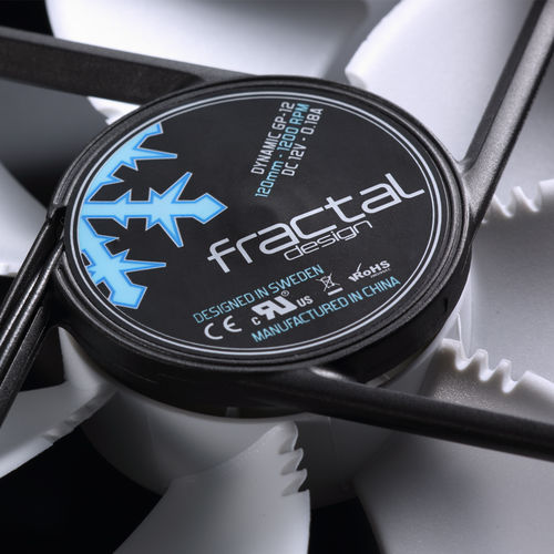 Ventilador 12cm Fractal Caja Dynamic Gp-12 Blanco | Quonty.com | FD-FAN-DYN-GP12-WT