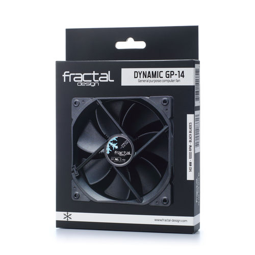 Ventilador 14cm Fractal Caja Dynamic Gp-14 Negro | Quonty.com | FD-FAN-DYN-GP14-BK