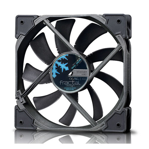 Ventilador 12cm Fractal Caja Venturi Hf-12 | Quonty.com | FD-FAN-VENT-HF12-BK