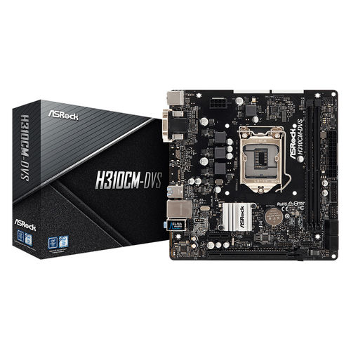 Placa Base Asrock H310cm-Dvs Intel1151 Atx | Quonty.com | 90-MXB8K0-A0UAYZ