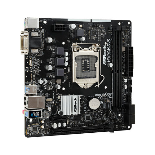 Placa Base Asrock H310cm-Dvs Intel1151 Atx | Quonty.com | 90-MXB8K0-A0UAYZ