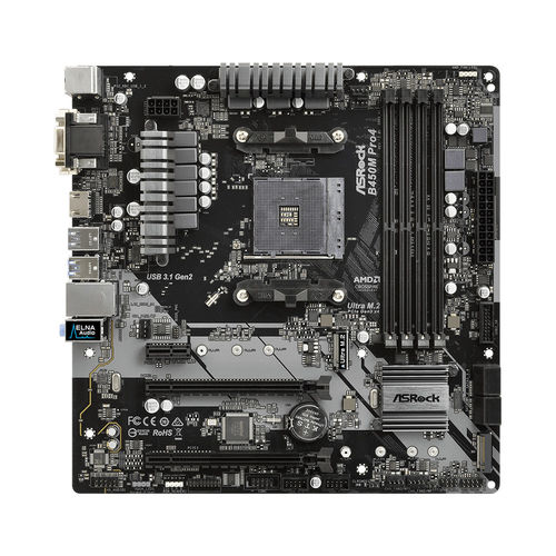 Placa Base Asrock B450m Pro4 Amd Am4 Atx | Quonty.com | 90-MXB8F0-A0UAYZ