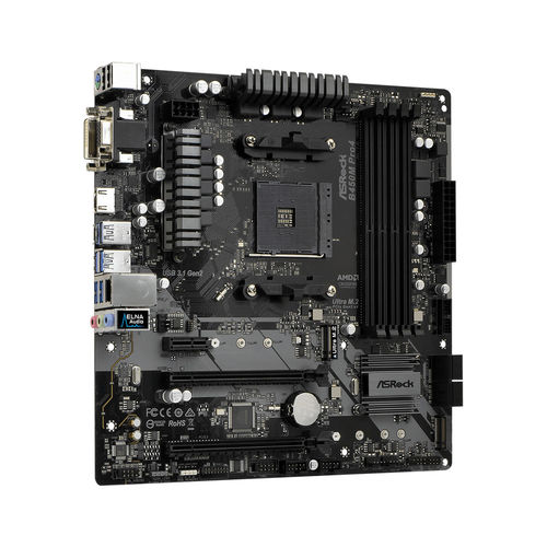 Placa Base Asrock B450m Pro4 Amd Am4 Atx | Quonty.com | 90-MXB8F0-A0UAYZ