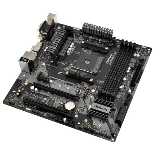 Placa Base Asrock B450m Pro4 Amd Am4 Atx | Quonty.com | 90-MXB8F0-A0UAYZ
