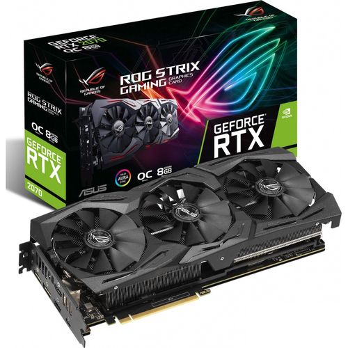 Tarjeta Grafica Asus Rog-Strix-Rtx2070-O8g-Gaming 8gb Gddr6 | Quonty.com | 90YV0C90-M0NA00
