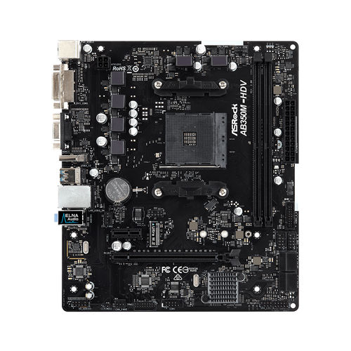 Placa Base Asrock Ab350m-Hdv R3.0 Amd Am4 Atx | Quonty.com | 90-MXB990-A0UAYZ