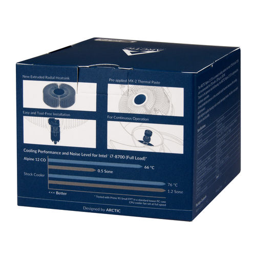 Disipador Arctic Alpine 12 Co Intel | Quonty.com | ACALP00031A