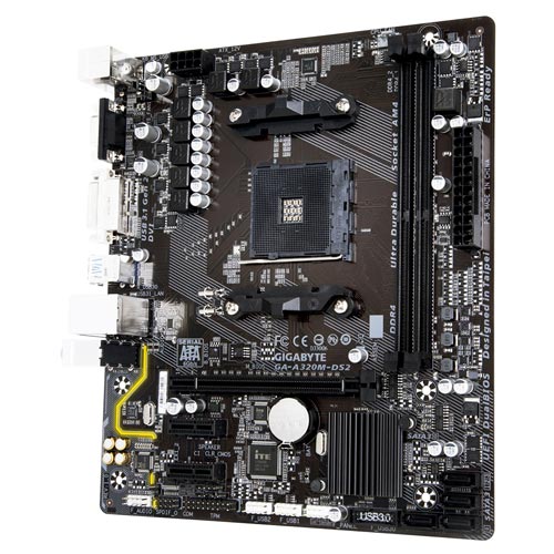Placa Gigabyte A320m-Ds2 Amd4 Ddr4 Pcx Matx Dvi | Quonty.com | GA-A320M-DS2