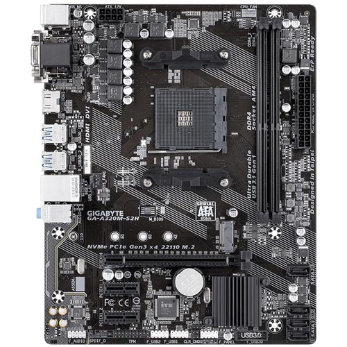 Placa Gigabyte A320m-S2h Amd4 2ddr4 Pcx Matx Dvi | Quonty.com | GA-A320M-S2H