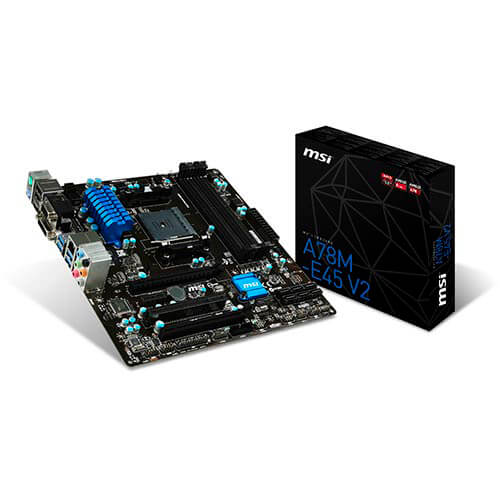 Placa Msi A78m-E45 V2 Fm2+ 4ddr3 Hdmi Usb3.0 Matx | Quonty.com | A78M-E45 V2