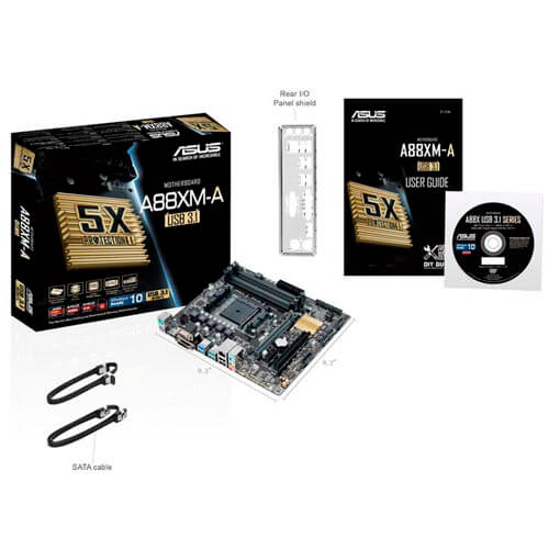 Placa Asus A88xm-A/Usb3.1 Fm2+ 4ddr3 Hdmi Matx | Quonty.com | 90MB0QP0-M0EAY0