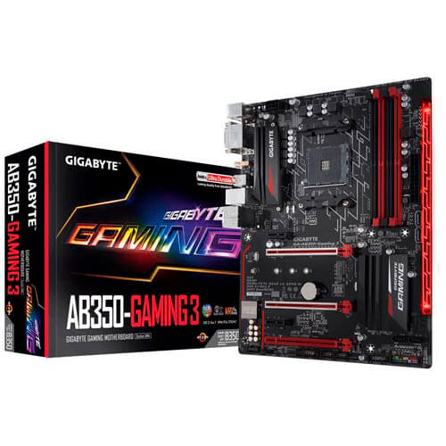 Placa Gigabyte Ab350 Gaming 3 Amd Am4 Ddr4 Hdmi Pcie3.0 M.2 | Quonty.com | GA-AB350-GAMING 3