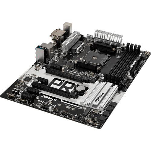 Placa Asrock Ab350 Pro4 Am4 Ddr4 Hdmi Pcie3.0 Sata3 Usb3.0 | Quonty.com | 90-MXB510-A0UAYZ