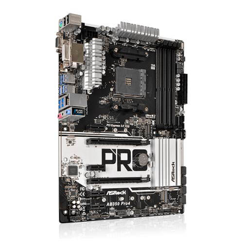 Placa Asrock Ab350 Pro4 Am4 Ddr4 Hdmi Pcie3.0 Sata3 Usb3.0 | Quonty.com | 90-MXB510-A0UAYZ