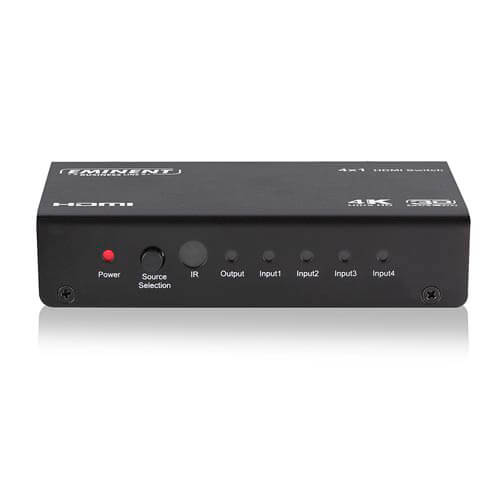 Conmutador Eminent Ab7816 4hdmi 1080p/3d/4k + Mando | Quonty.com | AB7816