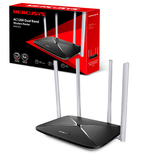 Router Wifi Mercusys Ac12 4ptos Wifi-Ac/1200mbps 4antenas | Quonty.com | AC12