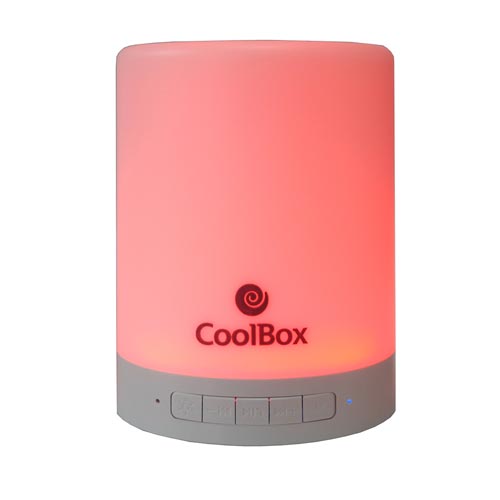 Altavoz Coolbox Bluetooth C/Lampara Led | Quonty.com | COO-BTALED-R1