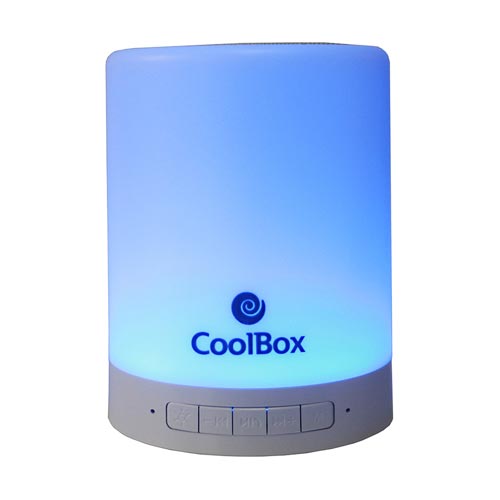Altavoz Coolbox Bluetooth C/Lampara Led | Quonty.com | COO-BTALED-R1