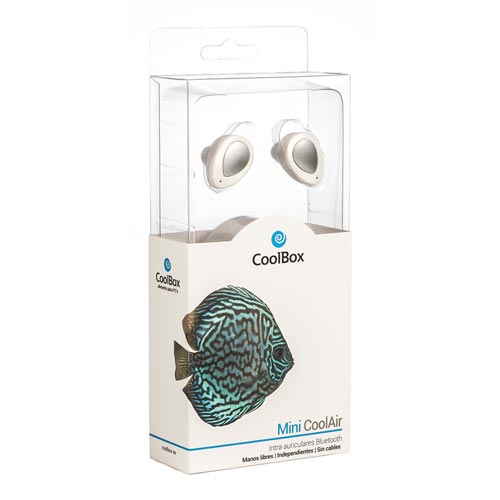 Auriculares Intrauditivos Coolbox Coolair Blanco | Quonty.com | COO-AUBP02-WH