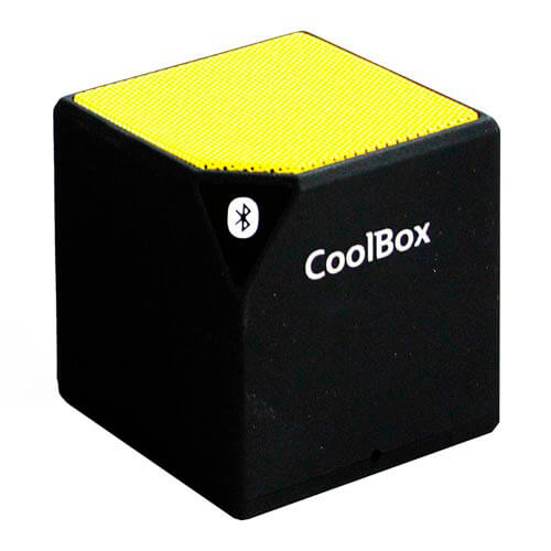 Altavoz Coolbox Cube Bluetooth Amarillo | Quonty.com | COO-BTACUB-YW