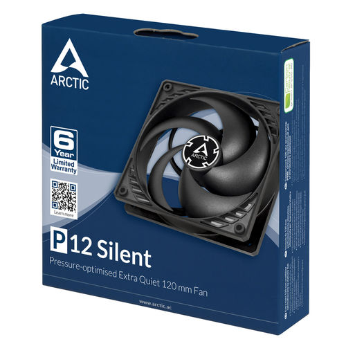 Ventilador 12cm Arctic P12 Silent Negro | Quonty.com | ACFAN00130A