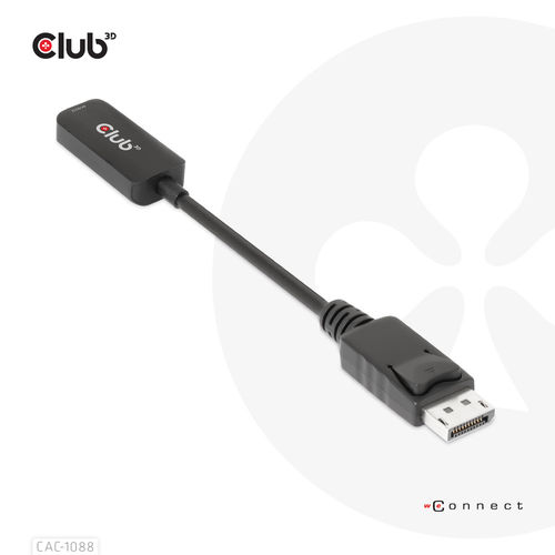 Adaptador Activo Club 3d Displayport 1.4 A Hdmi 4k 120hz/8k 60hz Hdr | Quonty.com | CAC-1088